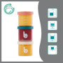 Sklenené misky s viečkami ISY Bowls 6 x 250 ml + 3 x 120 ml Babymoov