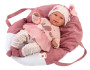 Obleček pre bábiku New Born veľkosti 40-42 cm s nosítkom do ruky Llorens