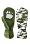 Detské softshellové rukavice Maskáč khaki Wamu