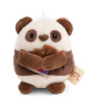 Plyšová MyMochi Panda Kono 8 cm v kostýme popcorn s čokoládou v darčekovom balení Nici