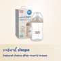 Cumlík na fľašu Natural Shape 6 m+ 2 ks Canpol babies