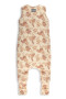 Celoročný spací vak s nohavicami Vintage Animals Sleepee Almond/Cream
