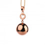 Tehotenská rolnička Fantasy Rose gold heart