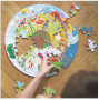 Bigjigs Toys Okrúhle podlahové puzzle Štyri ročné obdobia 50 dielikov