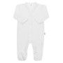 Dojčenský bavlnený overal New Baby Practical biely chlapec