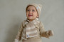 Čiapka Stripe Merino Beige Lodger