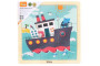 Drevené puzzle 9 dielikov Viga - loď
