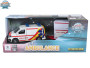 VW Transporter ambulancie kov spätný chod s prívesom Kids Globe Traffic