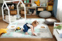 Podložka penová puzzle Luno Shapes KINDERKRAFT SELECT 185 x 165 cm Mint, 30 ks, Premium