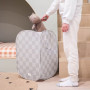 Skladací úložný kôš Recycled Checkerboard Beige 3 SPROUTS