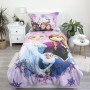 Obliečky do postieľky Frozen purple 200 x 140, 70 x 90 cm Jerry Fabrics