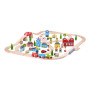 Drevená vláčikodráha mesto a dedina 91 dielov Bigjigs Rail