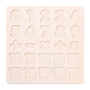 Puzzle - číslice na doske Woody
