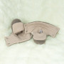 Capáčky Teddy fleece double Brown hnedá Esito