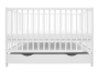 Detská postieľka so šuplíkom New Baby BASIC biela