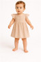 Dojčenské mušelínové šaty beige New Baby