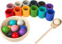 Dúhové guličky a kalíšky 12 farieb 2Kids Toys