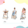 Stolička jedálenská Enock s polstrovaním Premium Kinderkraft