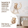 Nástenné samolepky do detskej izby Teddy bear on a ladder Sipo