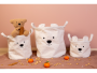 Kôš na hračky Teddy Off White 25 x 20 x 20 cm Childhome