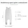 Mušelínový letný spací vak s nohavicami Sleepee Nature krémový