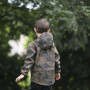 Detská softshellová bunda Duo Forest - hnedá Esito