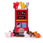 Drevený autobus so zvieratkami Bigjigs Toys