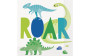 Obrúsky papierové - Dino Roar 33x33cm, 16 ks