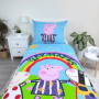 Obliečky Peppa Pig PEP125 svietiace 140 x 200, 70 x 90 cm Jerry Fabrics