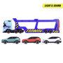 Autotransportér Volvo FH 16, 40 cm + 3 autá, svetlo, zvuk