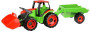 Traktor s lyžicou Giga Trucks s vlekom plast 62 cm