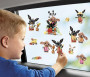 Okenná dekorácia Bing Bunny 50 ks samolepiek na karte 16x21 cm