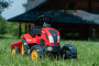 Traktor šliapací Country Farmer s valníkom červený