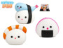 Squishy Sushi Kawaii kamarát 5 cm – mačkacia antistresová hračka 1 ks