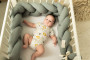 Mušelínový mantinel vrkoč 200 cm Babymatex - chránič do postieľky