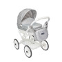 Detský kočík pre bábiky Kids Elegance strieborný Jasmine