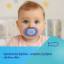 Cumlík svietiaci silikónový symetrický Nightglow Canpol babies 6 - 18 m 2 ks