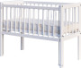 Detská postieľka k posteli rodičov Baby Scarlett II biela borovica 90 x 41 cm