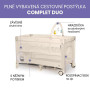 Complet duo cestovná postieľka s druhým dňom a hrazdičkou Asalvo