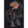 Trblietavé vyškrabávacie obrázky Dinosaury