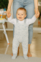 Bavlnené polodupačky - lacláčky Mestečko šedé Baby Service