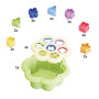 Prvá vkladačka 16 ks PlayEco Daisy Shape Sorter Quercetti