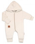 Bavlnený overal s kapucňou, rukavičky, topánky, 3D sada Sv. béžový Baby Nellys