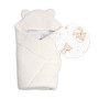 Baránková zavinovačka s kapucňou bavlna/baránok Teddy