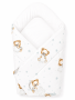 Zavinovačka pre bábätko Classic Sleepy Teddy biela Baby Nellys
