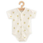 Dojčenské celorozopínacie body s krátkym rukávom z organickej bavlny Olivy New Baby
