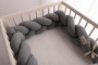 Mušelínový mantinel vrkoč 200 cm Babymatex - chránič do postieľky
