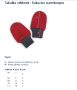 Detské rukavice zateplené Warmkeeper Ruby red Esito