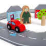 Drevená autodráha osmička Bigjigs Rail