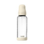 Antikoliková sklenená fľaša so silikónovým cumlíkom 240 ml BIBS